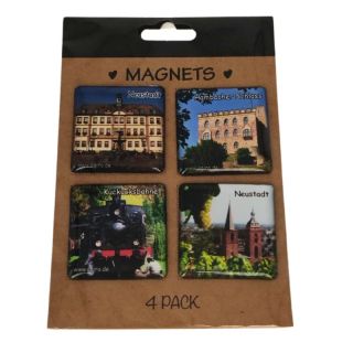 4er Set Magnete