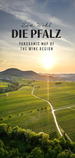 Panorama map of the wine region