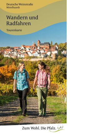 Tourenkarte „Wandern und Radfahren“ Deutsche Weinstraße -Mittelhaardt-