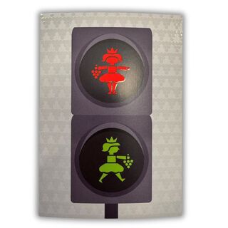 Postkarte Ampelkönigin